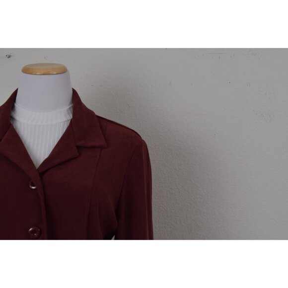 Vintage 90s Auburn Polyester/Spandex‎ Jacket size 12 - Picture 4 of 10